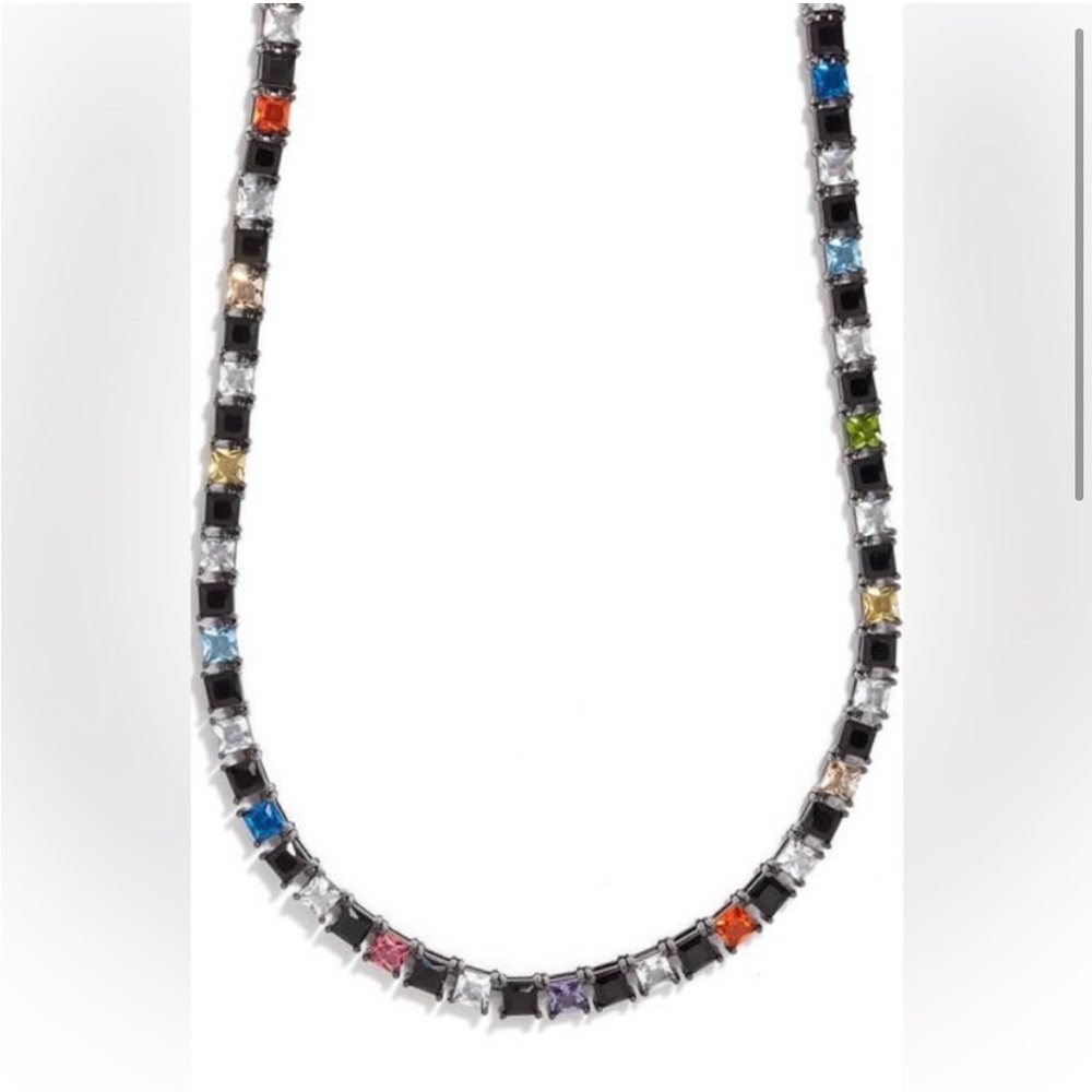Kurt Geiger multicolored crystal necklace